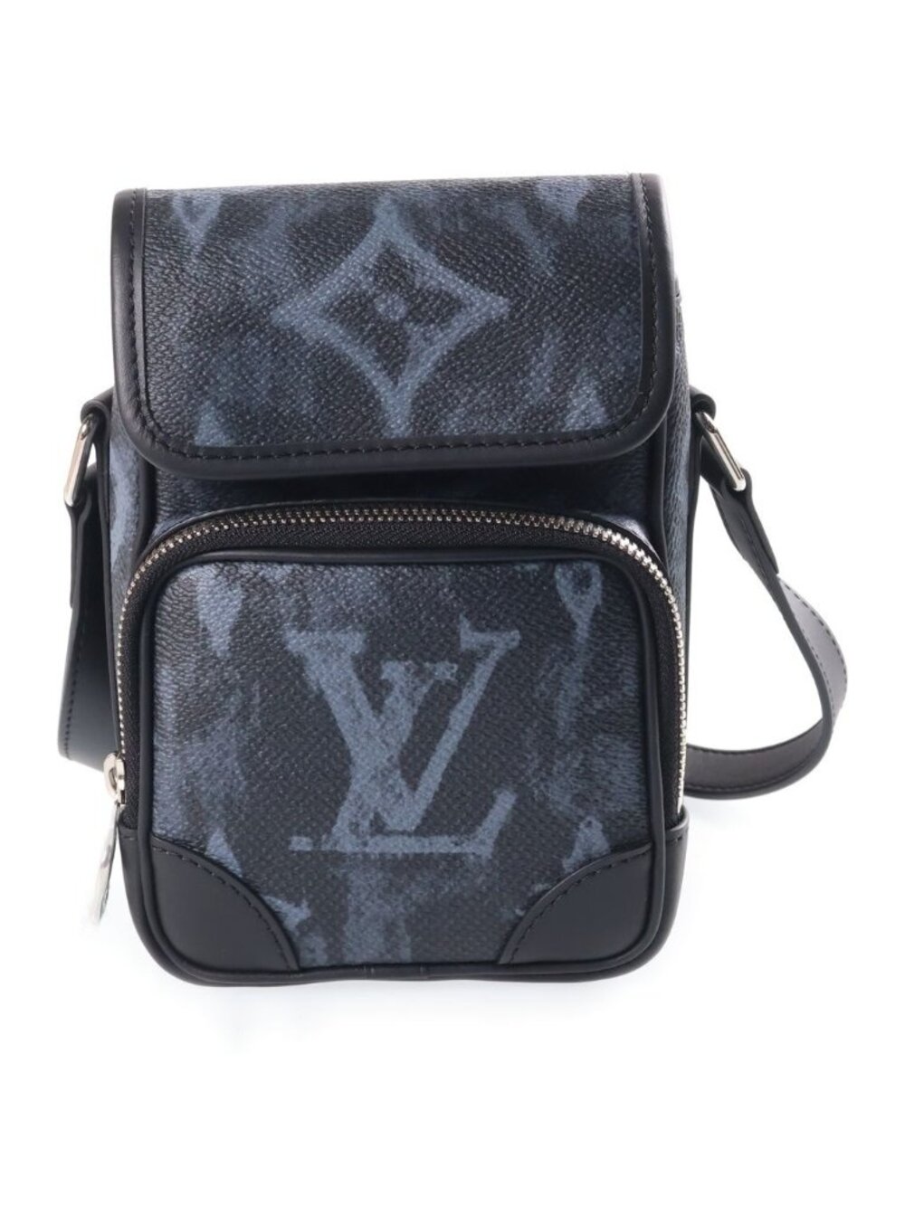 Louis Vuitton Monogram Pastel Amazon Messenger Shoulder Bag Black Leather